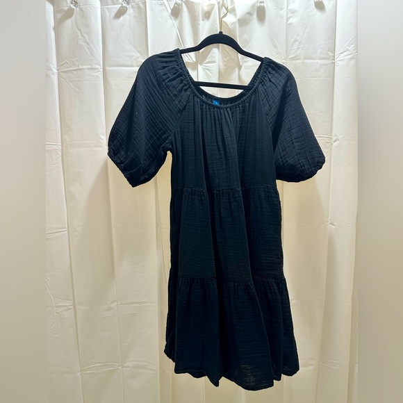 Elegant Black Puff Sleeve Dress Old Navy - Picture 3 of 4